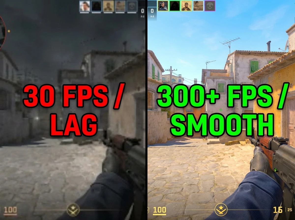 Иллюстрация к гайду: оптимизация и рост FPS в CS2