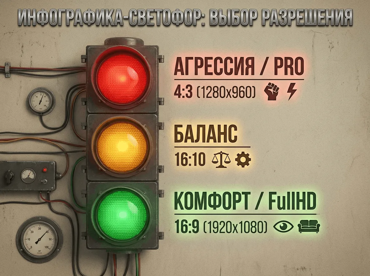 Иллюстрация к гайду: выбор разрешения экрана для CS2